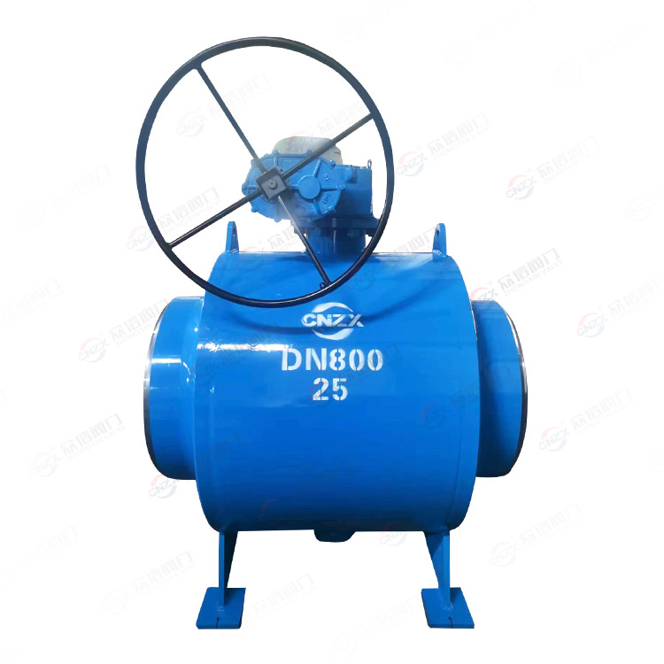 Fully welded ball valve