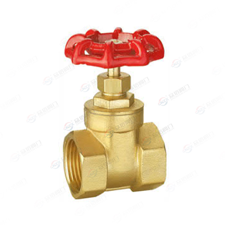 Brass gate valve