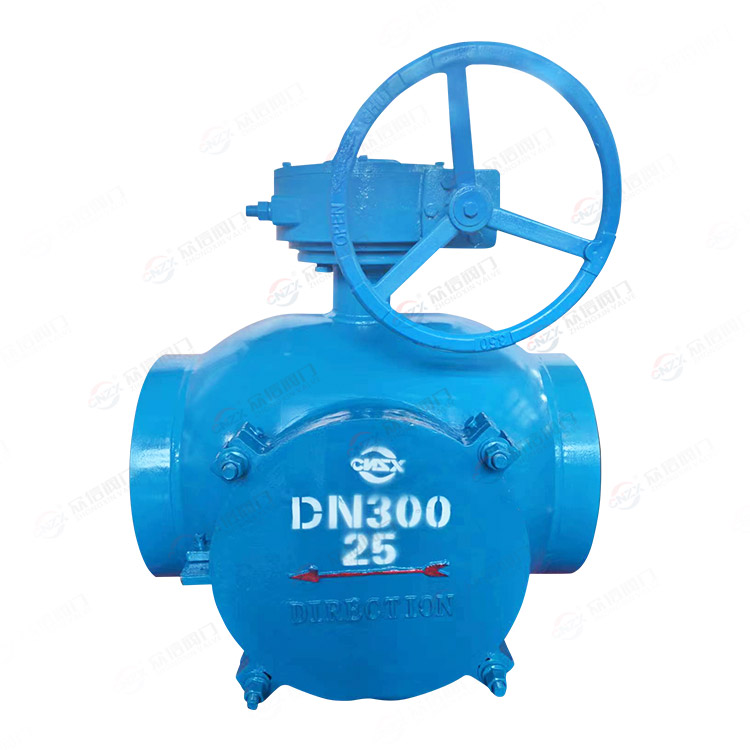 Fully welded ball valve with filter screen