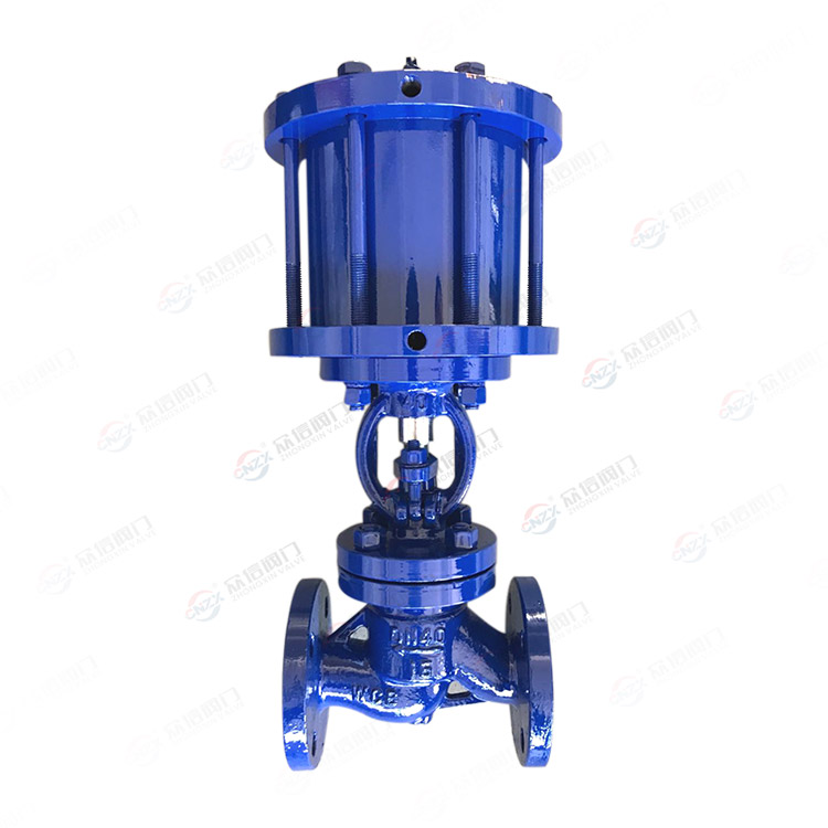 National standard pneumatic globe valve
