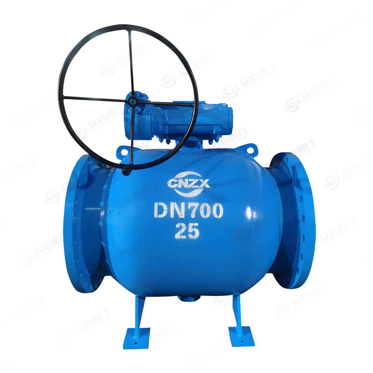 Fully welded flange ball valve
