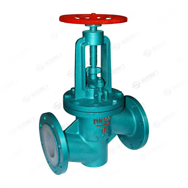 Fluorine lined flange globe valve