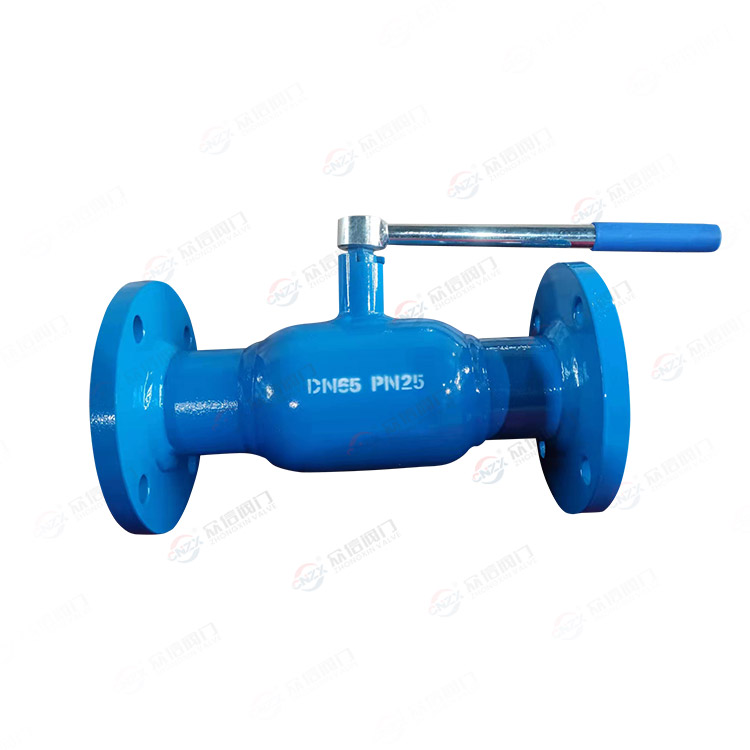 Fully welded flange ball valve