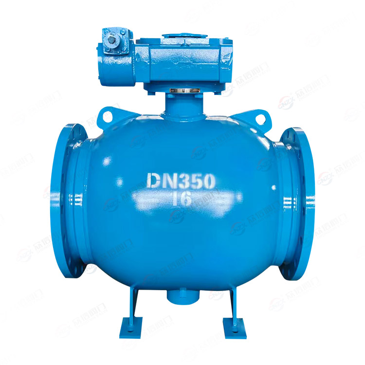 Fully welded flange ball valve