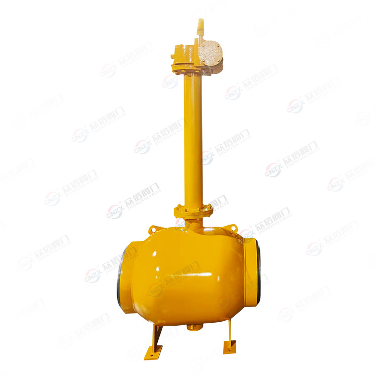 Buried fully welded ball valve